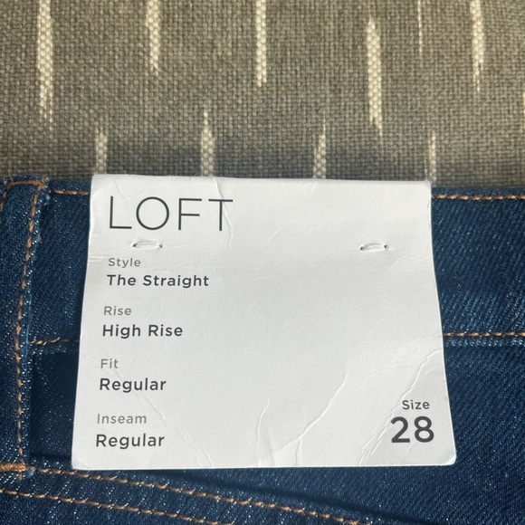 Loft High Rise Straight Jeans - Picture 4 of 6